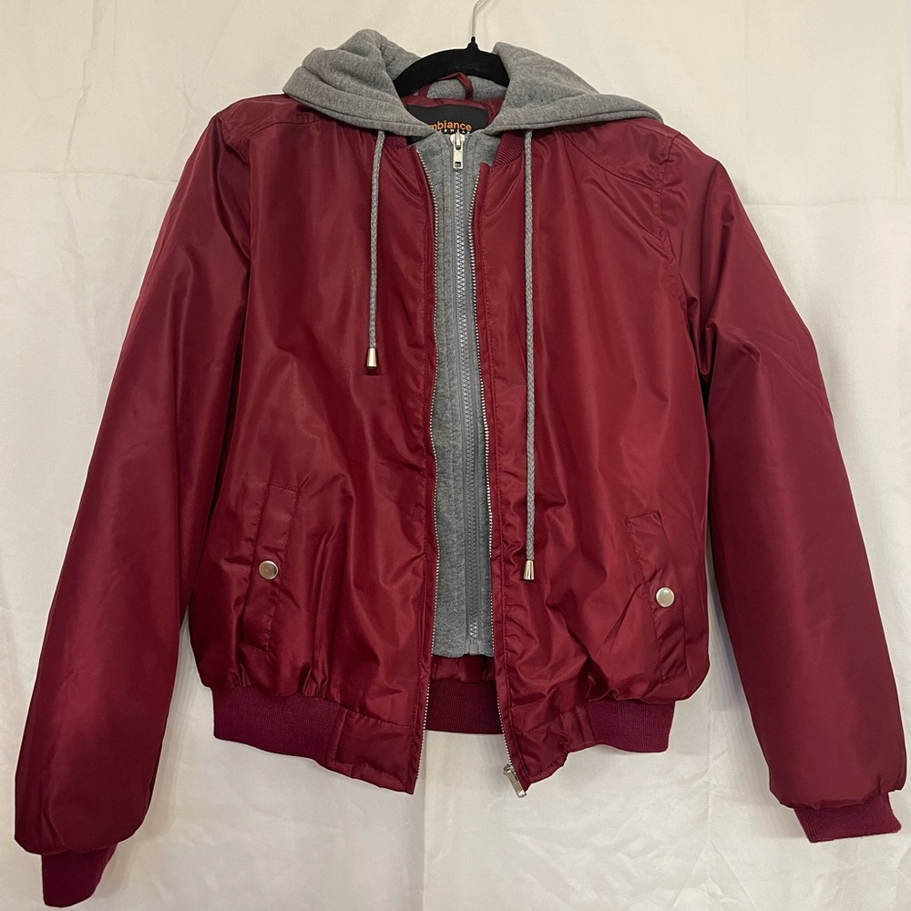 Ambiance Red Jacket with Gray Lining